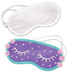 Baker Ross Oogmaskers van stof (3 stuks) – slaapmaskers voor kinderen om te versieren en vorm te geven