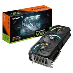 Gigabyte GeForce RTX 5080 GAMING OC 16G Scheda Grafica - 16GB GDDR7, 256 bit, PCI-E 5.0, 2730MHz Core Clock, 3 x DisplayPort, 1 x HDMI, GV-N5080GAMING OC-16GD