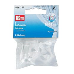 Prym Detectores Finales, Blanco, Endfeststeller weiß, 6 Stück