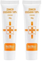 Olcelli Farmaceutici Zinco Ossido Cristallo 10% Unguento - 30 g (Confezione da 2)