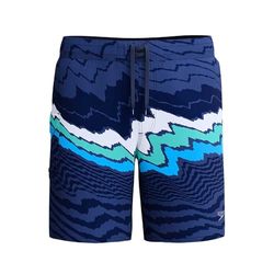 Speedo Print 4way Flex 18" Short de Bain pour Homme, Peacoat, 30
