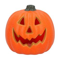 Boland 72321 - LED pompoen, grootte 20 cm, incl. batterijen, LED-licht, lichtgevende decoratie voor Halloween, carnaval of themafeest