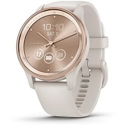Garmin Vivomove Trend, Elegante Smartwatch Híbrido de 40 mm con Sofisticado Aspecto Analógico, Bisel de Acero Inoxidable y Funciones Inteligentes, Rose Gold Beige (Reacondicionado)