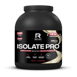 Reflex Nutrition Isolate Pro - 83% Premium Protein from Whey Isolate Protein Powder - Fast Absorption, Low Lactose, Low Fat, Low Sugar Protein Shake - Muscle Gain (Vanilla, 1.8kg, 60 Servings)