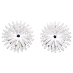 OXO Good Grips, Set de 2 brosses de rechange pour brosse distributrice de savon, Brosse de nettoyage pour vaisselle, Blanc