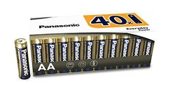 Panasonic EVERYDAY POWER alkalinebatterij, AA mignon LR6, in kunststofvrije verpakking van 40, voor betrouwbare energie, basische batterij