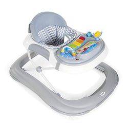 Ms - Andador bebé com base anti-virar e protetor molduras e portas- Inclui bandeja de som e jogos- rodas de silicone- acabamento em mate
