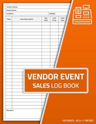 Vendor Event Sales Log Book: Craft Fair Sales Tracker | Craft Show Sales Record Logbook