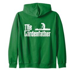 The Gardenfather Funny Daddy Piante Uomini Giardinaggio Felpa con Cappuccio