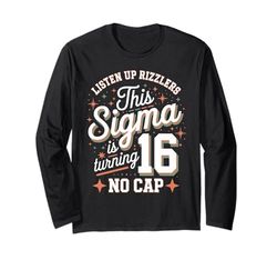 Questo Sigma sta girando 16 Compleanno Design Maglia a Manica