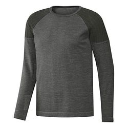 adidas Primeknit Crew Sweater, Maglia Uomo, Grigio, XL