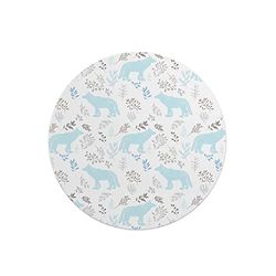 Questo Casa, Tapis de Souris Rond imprimé numérique avec Fond antidérapant pour Bureau et Maison Diamètre 22 cm