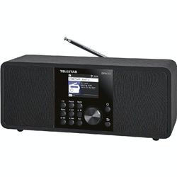 Telestar DIRA S 2 Multifunctionele stereoradio (digitale radio, hybride dradio, DAB+/FM, USB muziekspeler, UPnP, DLNA en Bluetooth 5.1, TFT LCD kleurendisplay)