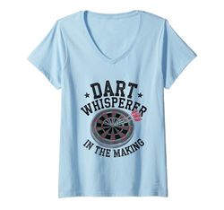 Donna Dart Whisperer In The Making Gioco Giocatore Sportivo Maglietta con Collo a V