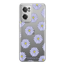 ERT GROUP mobiltelefonfodral för Oneplus NORD CE 2 originalt och officiellt licensierat Babaco mönster Flowers 021 optimalt anpassad till formen på mobiltelefonen, gedeeltelijk transparant