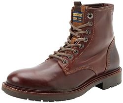 JACK&JONES JFWTANNER leren laarzen voor heren, brandy bruin, 41 EU