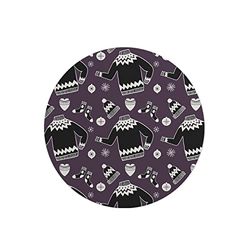Questo Casa, Round Digital Printed Mouse Pad, Non-Slip Base, for Office and Home, Diameter:22cm