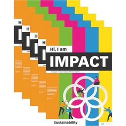 PLAYROOM Impact Flip Paper Pad - Set di 5 strumenti Workshop per il pensiero sostenibile - Certificato FSC® - Framework fai da te compatto - lingua inglese