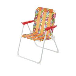 KASANOVA Chaise de jardin pliante pour enfants Orange