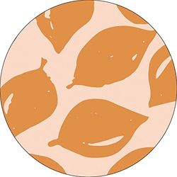 Bonateks, Ronde digitaal bedrukte muismat, antislip onderkant, voor kantoor en thuis, diameter: 22 cm