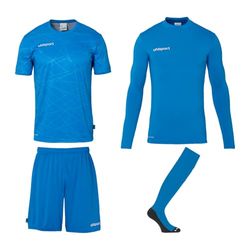 uhlsport Prediction Torwart Set Maglia, Blu Fluo, 152 Unisex-Adulto