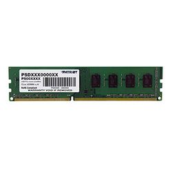 Patriotsignatur 4 GB DDR3 1 600 MHZ minnesmodul (4 GB, 1 x 4 GB, DDR3, 1 600 MHz, 240 – pin DIMM) PSD34G160081
