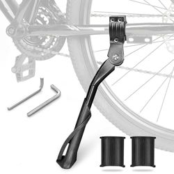 AiQInu bequille Velo, béquille vélo réglable en Aluminium, Béquille latérale de vélo pour vélo de Montagne et de Route Adulte 24-29 Pouces