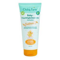 Childs Farm OatDerma krem nawilżający dla niemowląt 200 ml, bez perfum | Kojący balsam do pielęgnacji skóry, do wrażliwej lub skłonnej do egzemy skóry niemowląt i dzieci. Również dla noworodków.