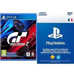Sony Gran Turismo 7 PS4 + 10€ Carte Cadeau PlayStation | Compte PSN français uniquement [Code par Email]