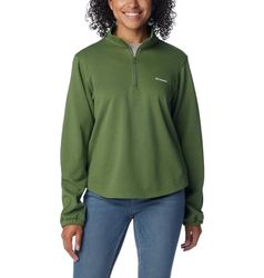 Columbia Dames Trek French Terry Half-Zip Update Fleece bekleding, Canteen, XS, Canteen, XS