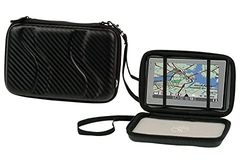 Tnb ETGPCB1L Capa para Gps semi-rígida com efeito carbono exterior, preto