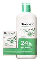 ISDIN Bexident Fresh Breath Uso quotidiano Colutorio e Spray con CPC + Cymenol, Alito fresco in 24 ore e aiuta a migliorare la secchezza orale, confezione risparmio, spray 15 ml + Colutorio 500 ml