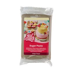 FunCakes Pasta di Zucchero Urban Taupe, Facile da Usare, Liscia, Flessibile, Morbida e Flessibile, Facile per la Decorazione di Torte, Halal, Kosher e Senza Glutine, 250 g, Confezione da 1