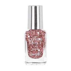 Barry M Glitter Effect Nail Paint, Shade Pink Raving Rose|Pink Glitter Nail Polish