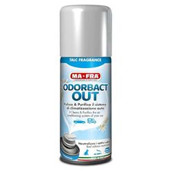 Mafra, Odorbact Out Talc Fragrance, purificador de spray para o ar condicionado do carro, neutraliza maus odores e liberta uma agradável fragrância de talco, tamanho 150 ml