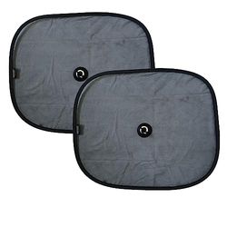 Car Sunshade for Children, Set of 2 Easy to Install Sunshades with Suction Cup - Protection from Heat and Sun - Recycled Packaging