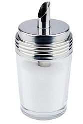 APS Sugar dispenser, sugar dispenser, sugar - or milk dispenser made of glass, with stainless steel 18/8 screw cap, 6,5 x 6,5 cm, 14,5 cm height.