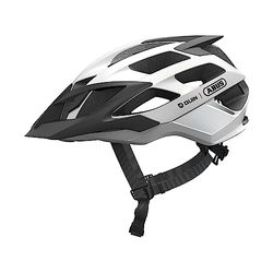 ABUS Moventor Quin mountainbikehelm - Slimme fietshelm met crashdetectie en SOS-alarmsysteem - voor mannen en vrouwen - Wit, maat M