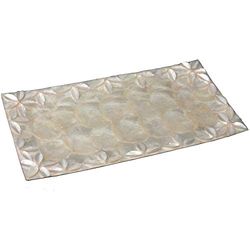 CENTRO NÁCAR 40X20CM FLORES RELIEVE NATURAL_40X20X1,5CM