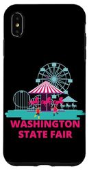 Coque pour iPhone XS Max Washington State Fair Rollercoaster Grande roue Amusement