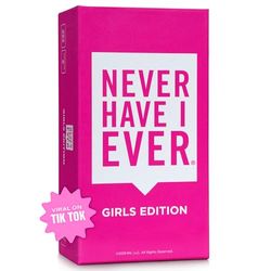 Never Have I Ever Girls Edition Adult Party Game: Fun-Filled Card Game for an Unforgettable Game Night of Laughs, Secrets, and Memories for 3+ Players, Ages 17+