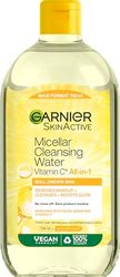 Garnier Agua Micelar con Vitamina C, Limpia, Desmaquilla e Ilumina la Piel Apagada, Fórmula Hipoalergénica, 700 ml