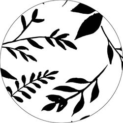 Bonateks, Round Digital Printed Mouse Pad, Non-Slip Base, for Office and Home, Diameter:22cm
