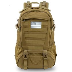 Jueachy Militaire Tactische Rugzak 30L Leger Assult Camouflage Jacht Rugzak Molle Waterdichte 3 Dagen Grote Rucking Rugzak voor Outdoor Sport Trekking Wandelen Reizen Camping Bergbeklimmen