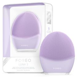 Foreo Luna 3 Gezichtsreinigingsborstel en Verstevigend Massageapparaat voor Plezier Thuis, voor de Gevoelige Huid, Paars