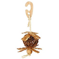 Trixie - wicker ball on a rope with nesting material, ø 5.5 cm
