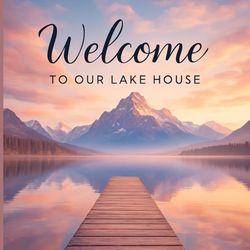 Welcome to Our Lake House Guest Book:: Vacation Log for Visitors to Record Their Stay, Memories & Notes, Perfect for Lake Cabins, Cottages & Retreat Homes – A Memory Book for Special Guests