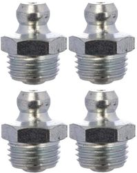 cyclingcolors 4x Ingrassatori testine Grasso Raccordo trattore moto auto tagliaerba tosaerba acciaio, M10 X 1 180°