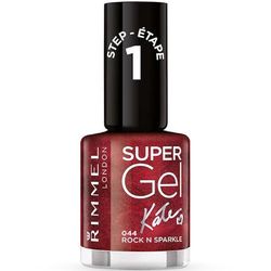 Rimmel London 15 year collezione Rock 'N' Sparkle Smalto super gel colorato, rosso scuro