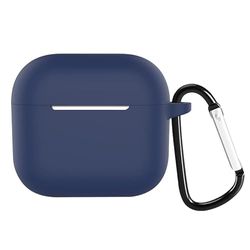 Étui en Silicone Extra Fin Bleu pour Airpods 3 avec Harnais